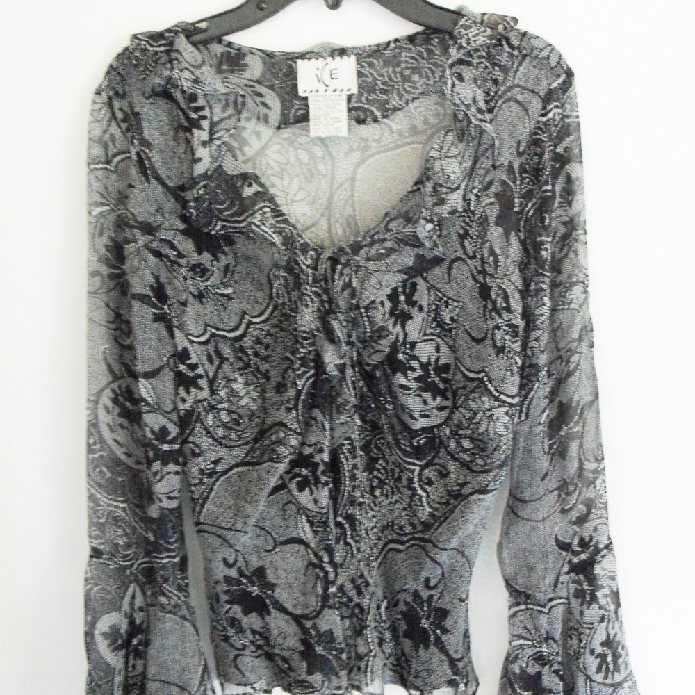ICE silk blouse Size PM(S)  (#EV273)